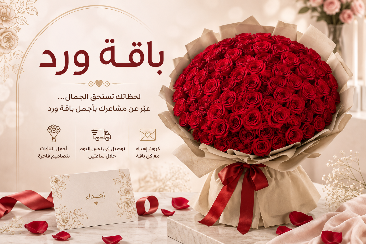 باقة ورد من فن الخيال: هدية مثالية لكل مناسبة